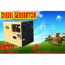 Самая низкая цена 6000W 6кВт портативный дизельный бесшумный генератор, 7.5кВА беззвучный тип